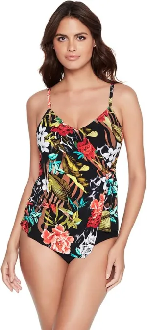 MagicSuit Women's Swimwear Carma V-Neck Soft Cup Tankini Bathing Suit Top Separate