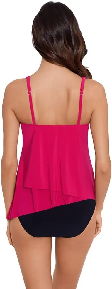MagicSuit Women's Swimwear Cascade Amira Soft Cup Adjustable Tankini Top