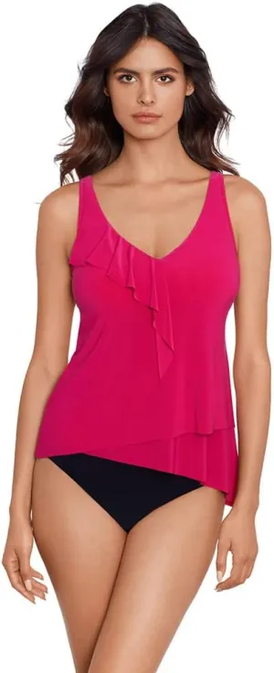 MagicSuit Women's Swimwear Cascade Amira Soft Cup Adjustable Tankini Top