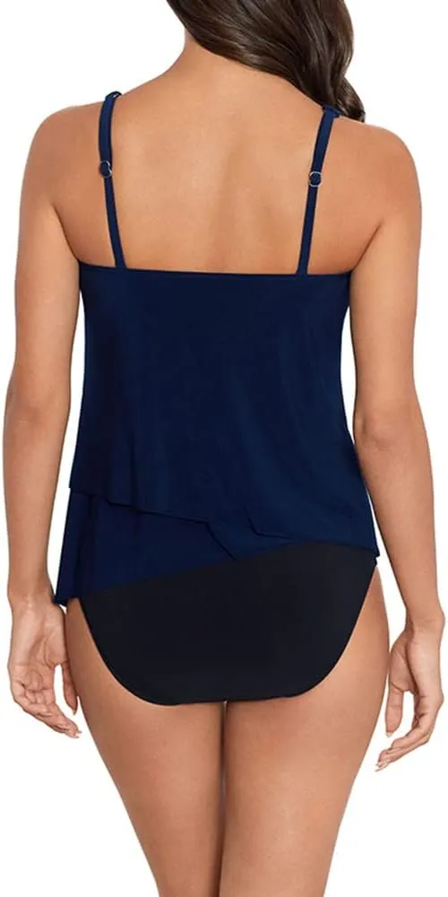 MagicSuit Women's Swimwear Cascade Amira Soft Cup Adjustable Tankini Top