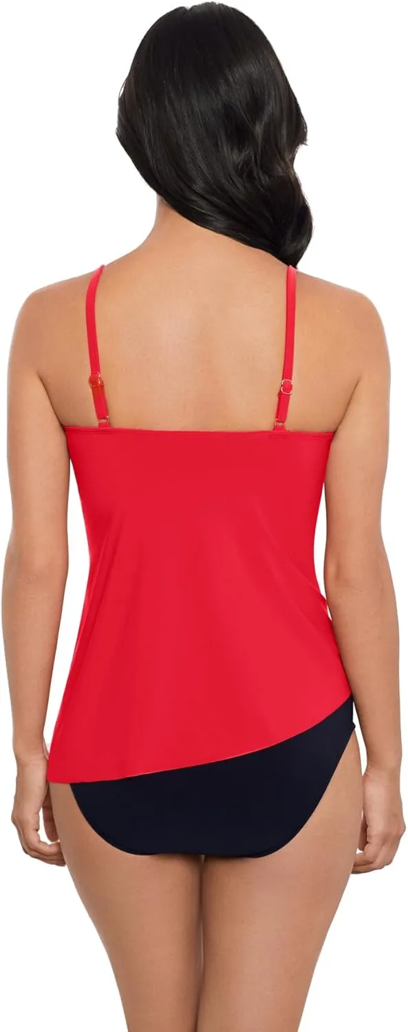 MagicSuit Women's Swimwear Chain Link Eliza Soft Cup Adjustable Tankini Top Separate