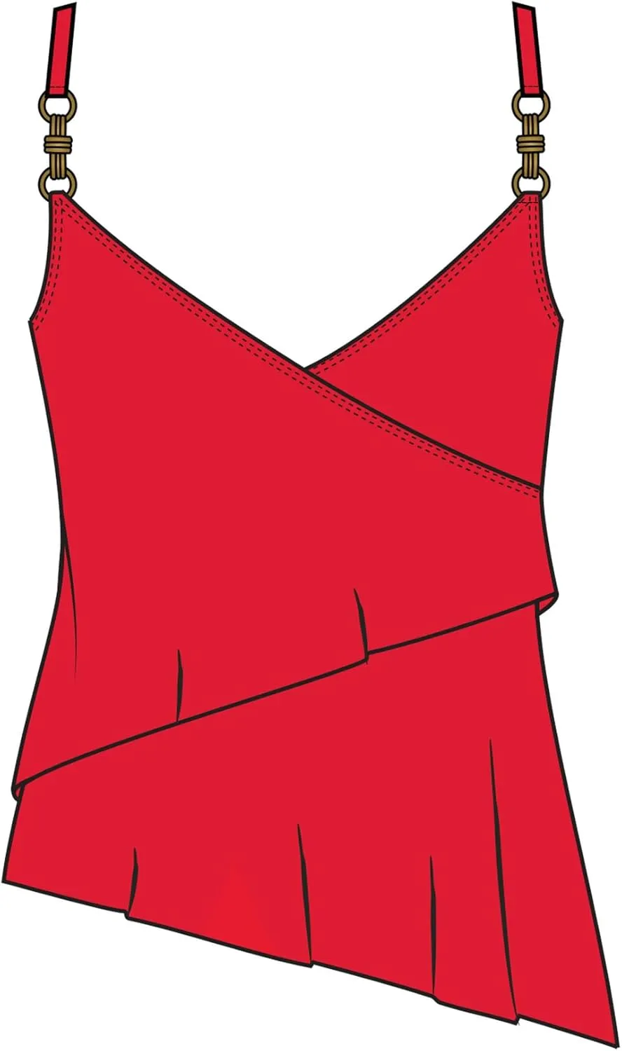 MagicSuit Women's Swimwear Chain Link Eliza Soft Cup Adjustable Tankini Top Separate