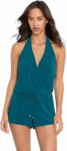 MagicSuit Women's Swimwear Bianca Romper Soft Cup One Piece Swimsuit with Adjustable Halter Tie