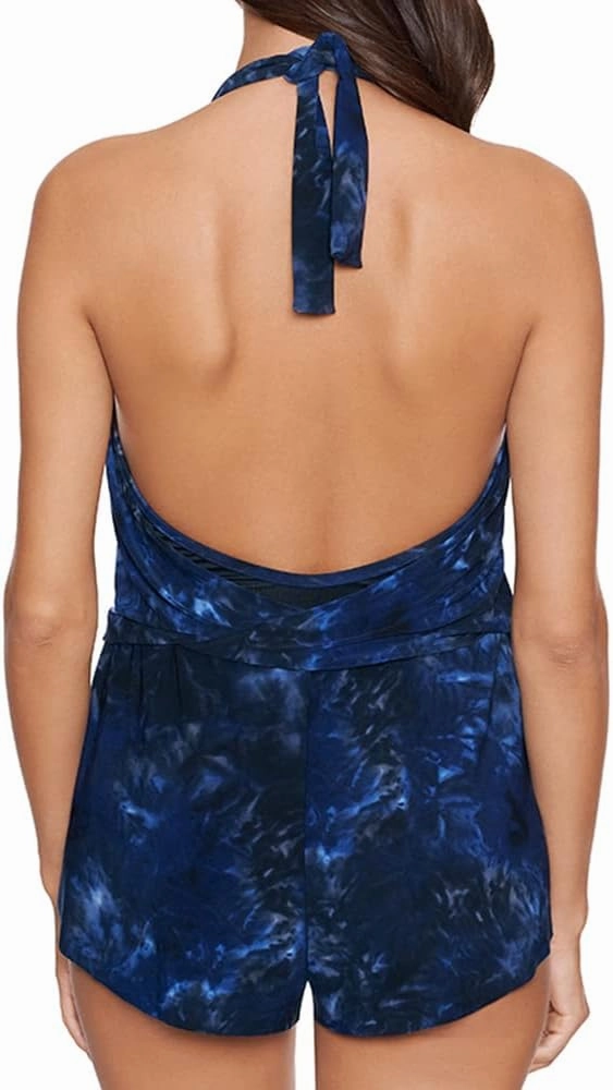 MagicSuit Women's Swimwear Bianca Romper Soft Cup One Piece Swimsuit with Adjustable Halter Tie