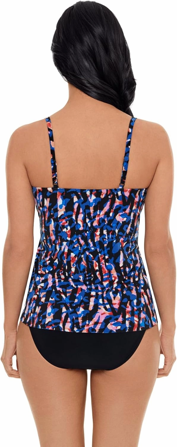 MagicSuit Women's Swimwear Carma V-Neck Soft Cup Tankini Bathing Suit Top Separate