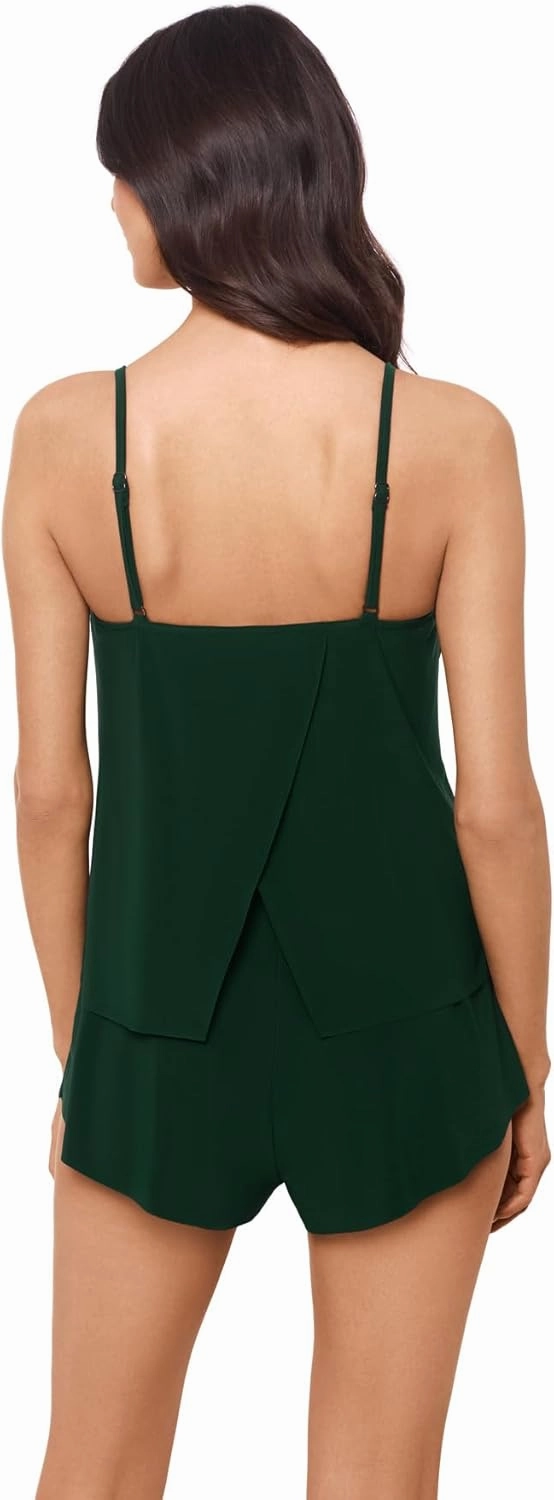 MagicSuit Women's Swimwear Solid Mila Soft Cup Romper Swimsuit with Adjustable Straps