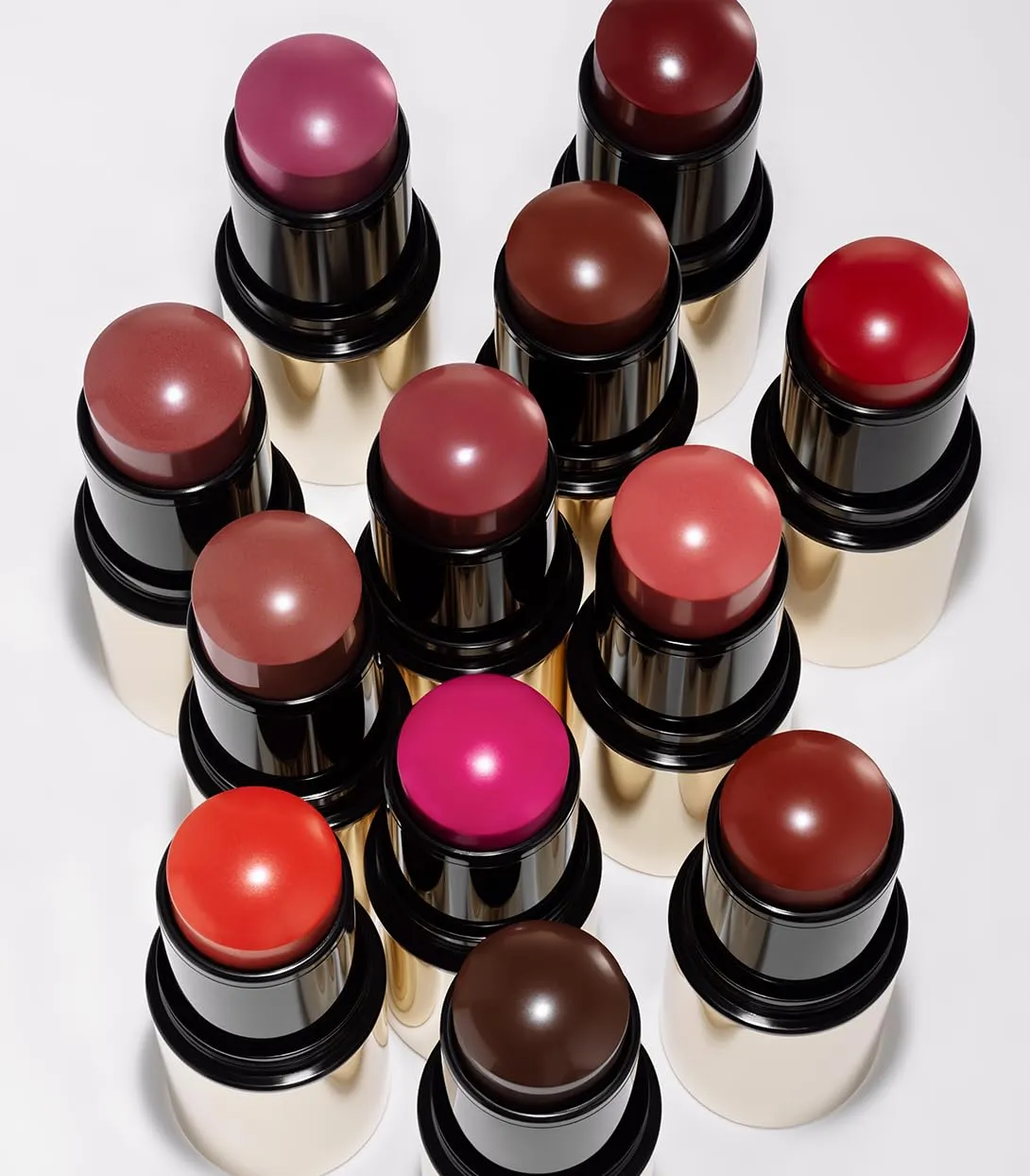 MAKE Beauty Heat Stroke Cream Blush Stick for Cheeks with Natural Hydrating Dewy Finish. Creamy Gel Cheek Tint Balm - Shade Swelter, Berry Blush