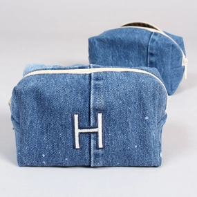 Makeup Bag - Denim Medium Indigo