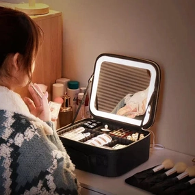 MakeUpBagâ„?| The makeup bag including LED mirror for every occasion!