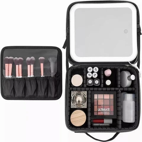 MakeUpBagâ„?| The makeup bag including LED mirror for every occasion!