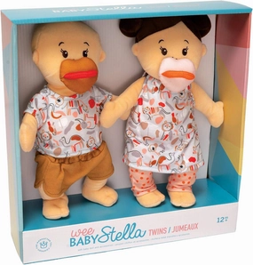 Manhattan Toy Wee Baby Stella Peach 12" Soft Baby Twin Dolls