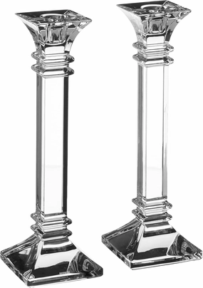 Marquis by Waterford Treviso Pair Candlestick, 10", Clear