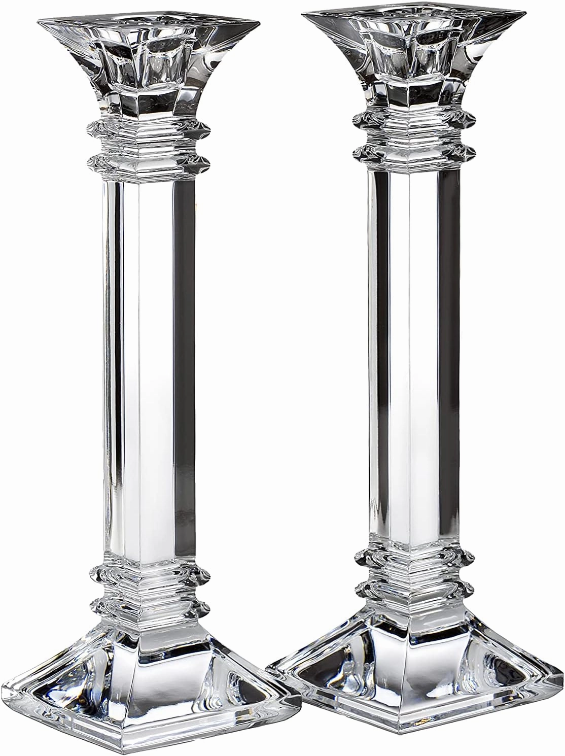 Marquis by Waterford Treviso Pair Candlestick, 10", Clear