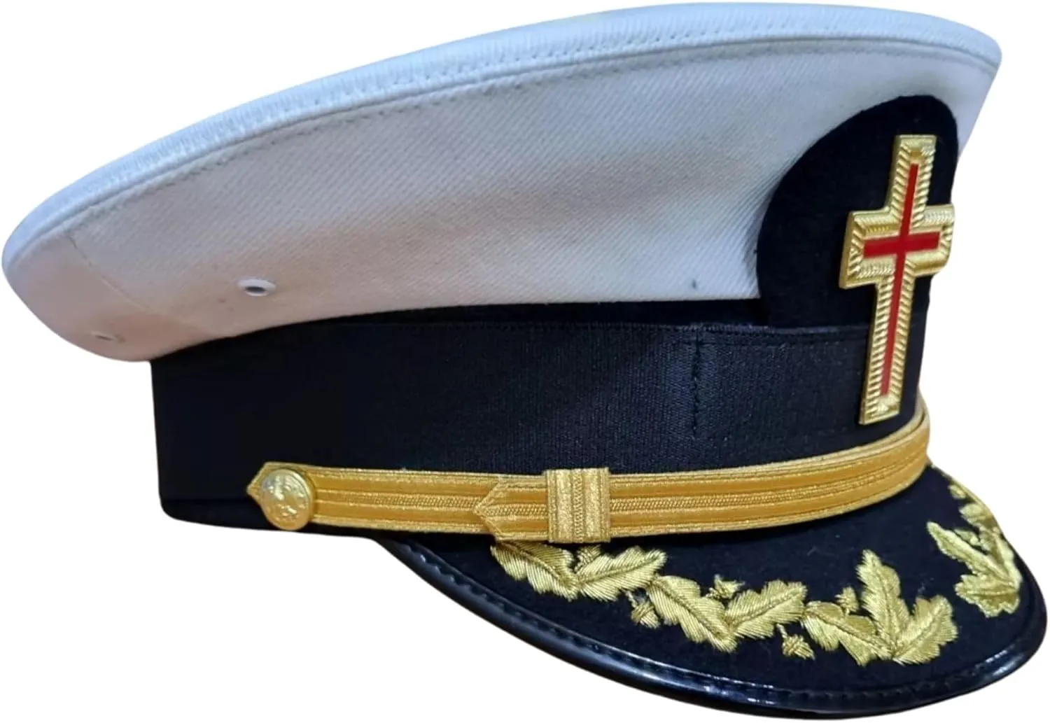 Masonic Regalia Knight Templar Black Captain Hat