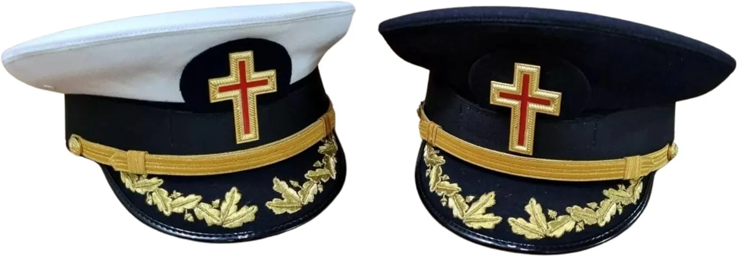 Masonic Regalia Knight Templar Black Captain Hat