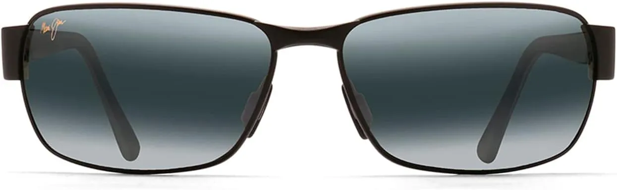 Maui Jim Men's and Women's Black Coral Polarized Rectangular Sunglasses