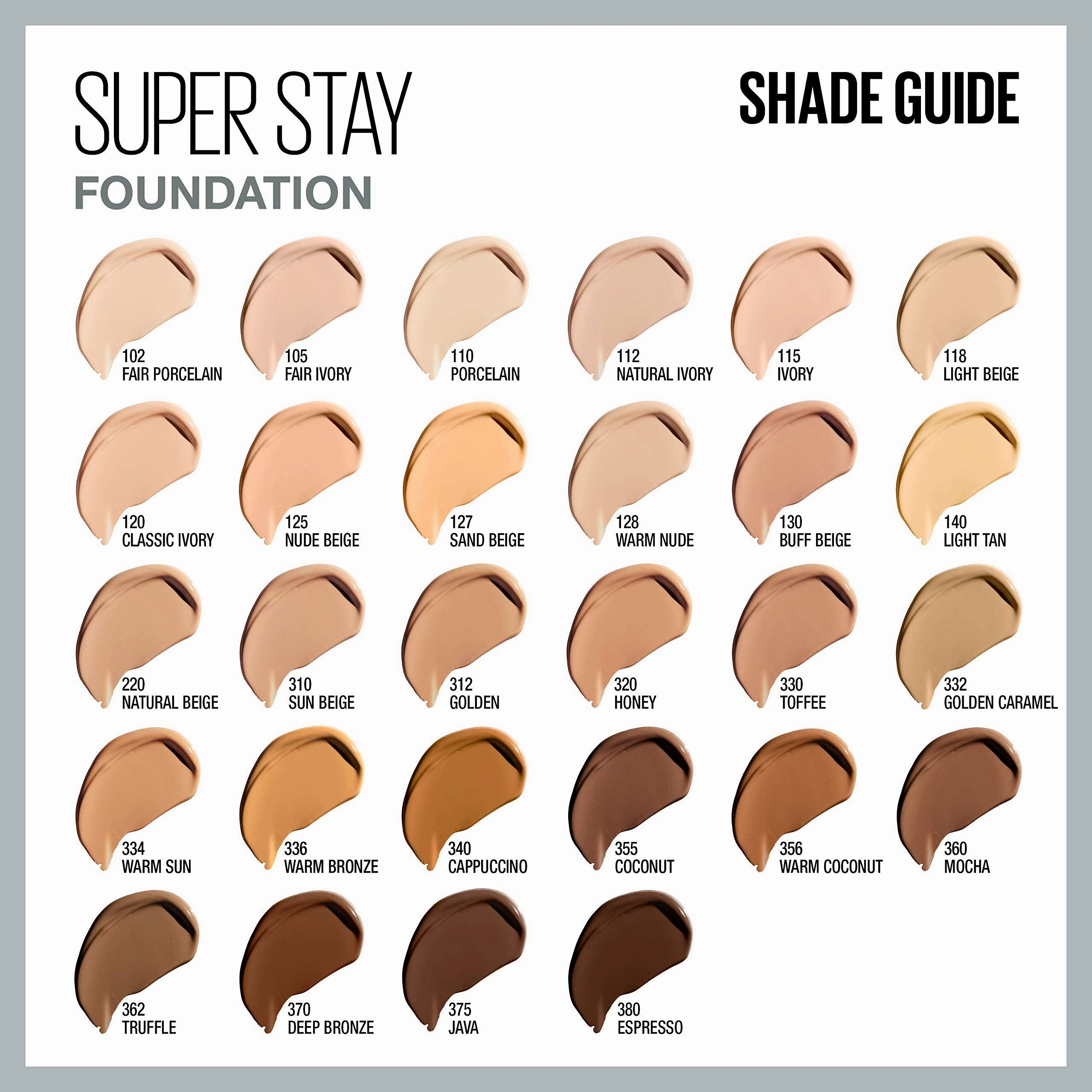 Maybelline Super Stay Full Coverage Liquid Foundation Makeup, Sand Beige, 1 fl. oz. (Packaging May Vary)