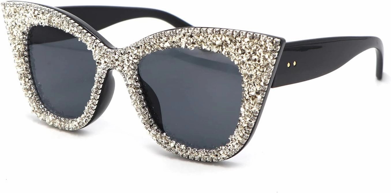 Melrose Fashion Polarized Reader Rhinestones Sunglasses Women Crystal Sunglasses Bling Diamond Eyeglasses Shades UV400
