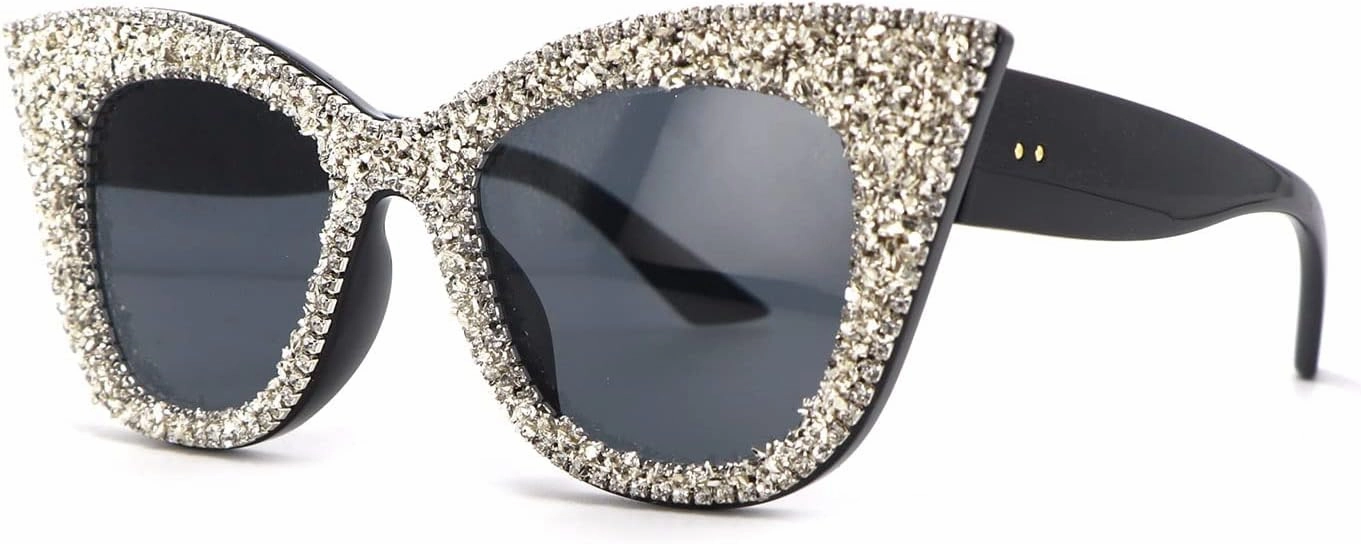 Melrose Fashion Polarized Reader Rhinestones Sunglasses Women Crystal Sunglasses Bling Diamond Eyeglasses Shades UV400