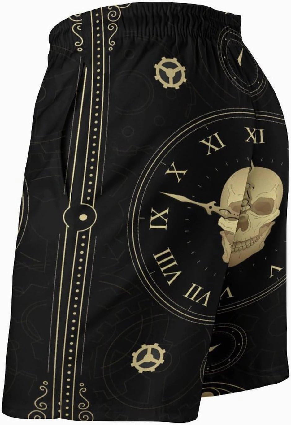 Men's Casual Summer Shorts Compass-Print,