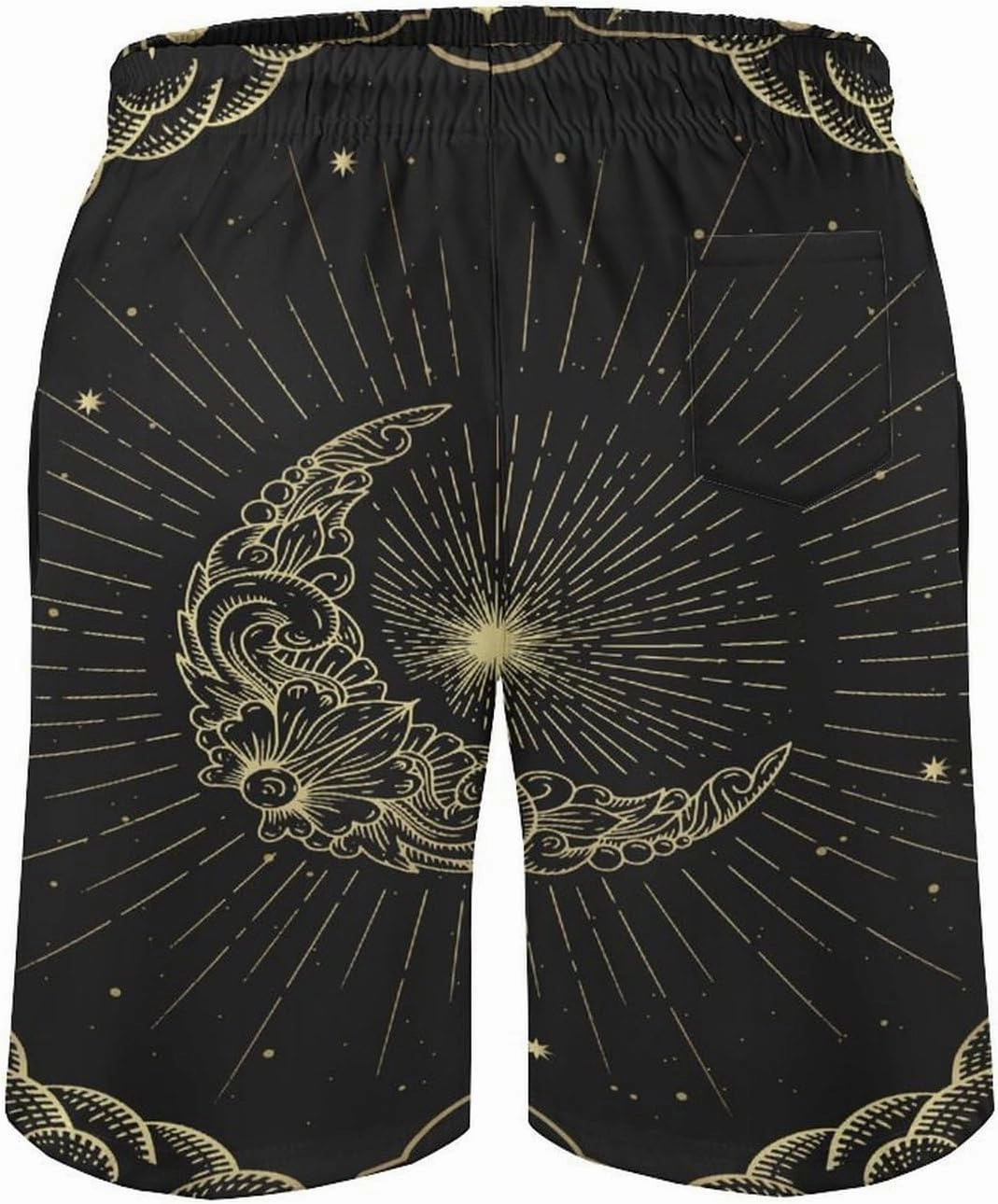 Men's Casual Summer Shorts Compass-Print,