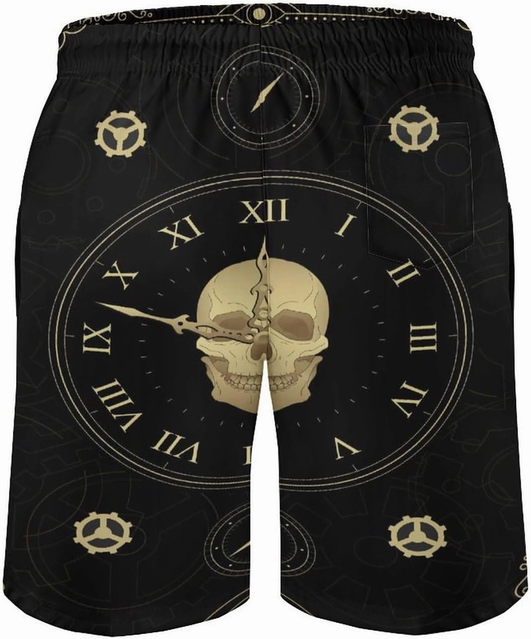 Men's Casual Summer Shorts Compass-Print,