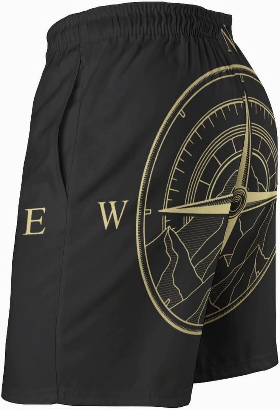 Men's Dragonfly-Moon-print2 Athletic Shorts Drawstring Graphic Shorts,
