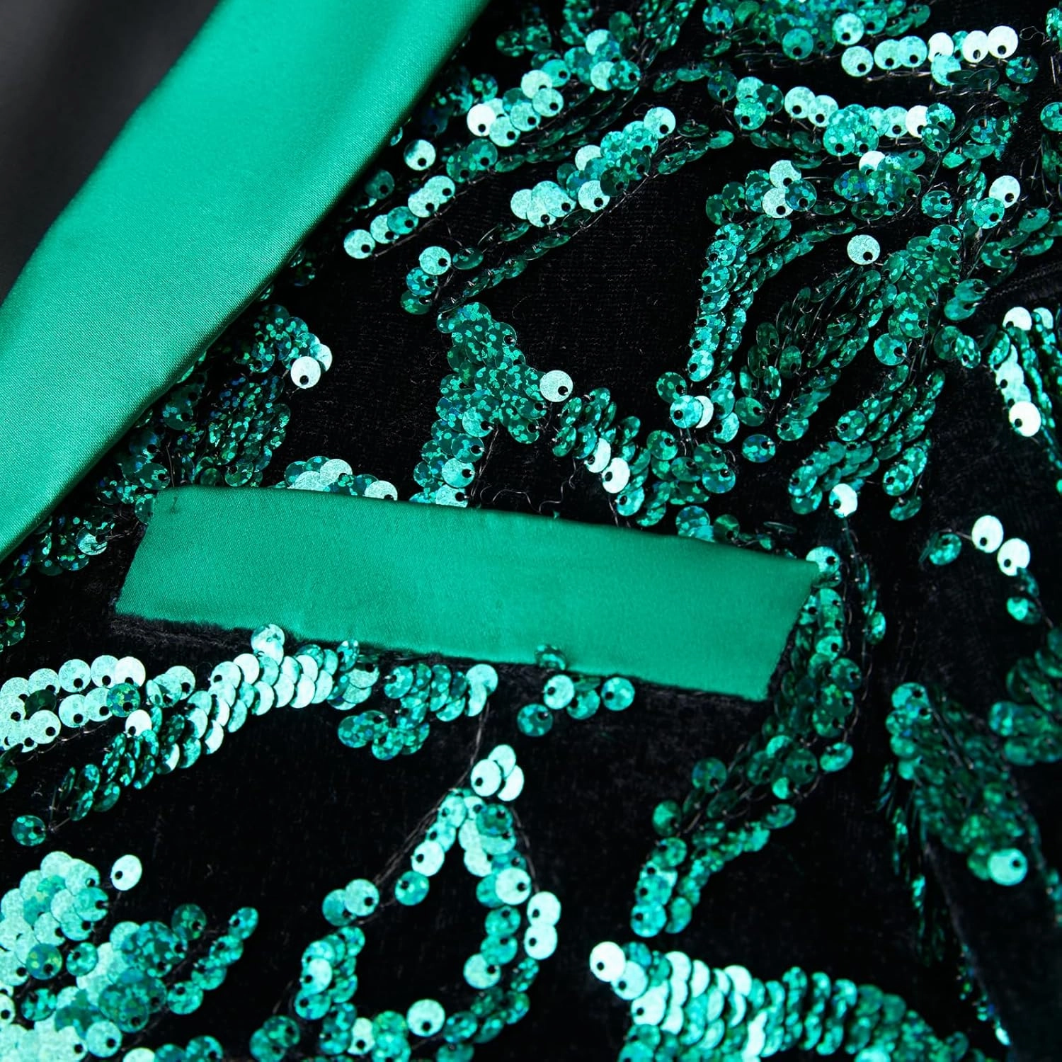 Men's Fashion Velvet Sequins Blazer Sequins Party Prom Suit Jacket