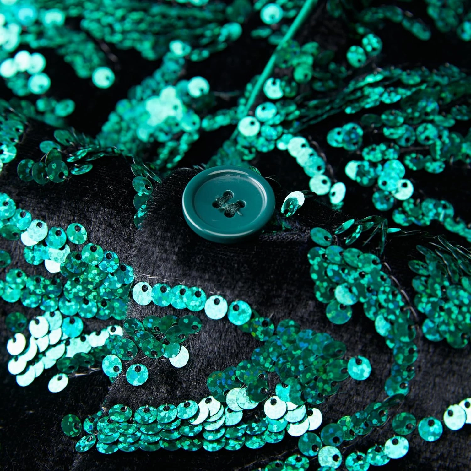 Men's Fashion Velvet Sequins Blazer Sequins Party Prom Suit Jacket