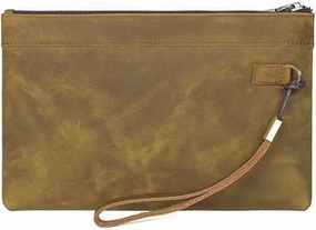 Men Wallet RFID Holder Purse Bank ID Cardholder Thin CaseLeather Card Clip(D)