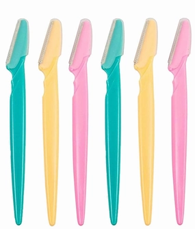 Metrey Women Reusable Face Razor | Eyebrow & Facial Hair Removal Razor Pack Of 6