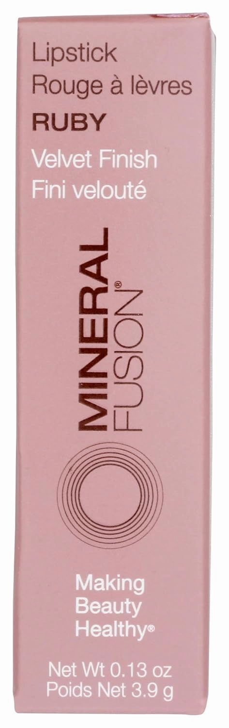 Mineral Fusion Velvet Finish Lipstick - Ruby for Women - 0.13 oz Lipstick