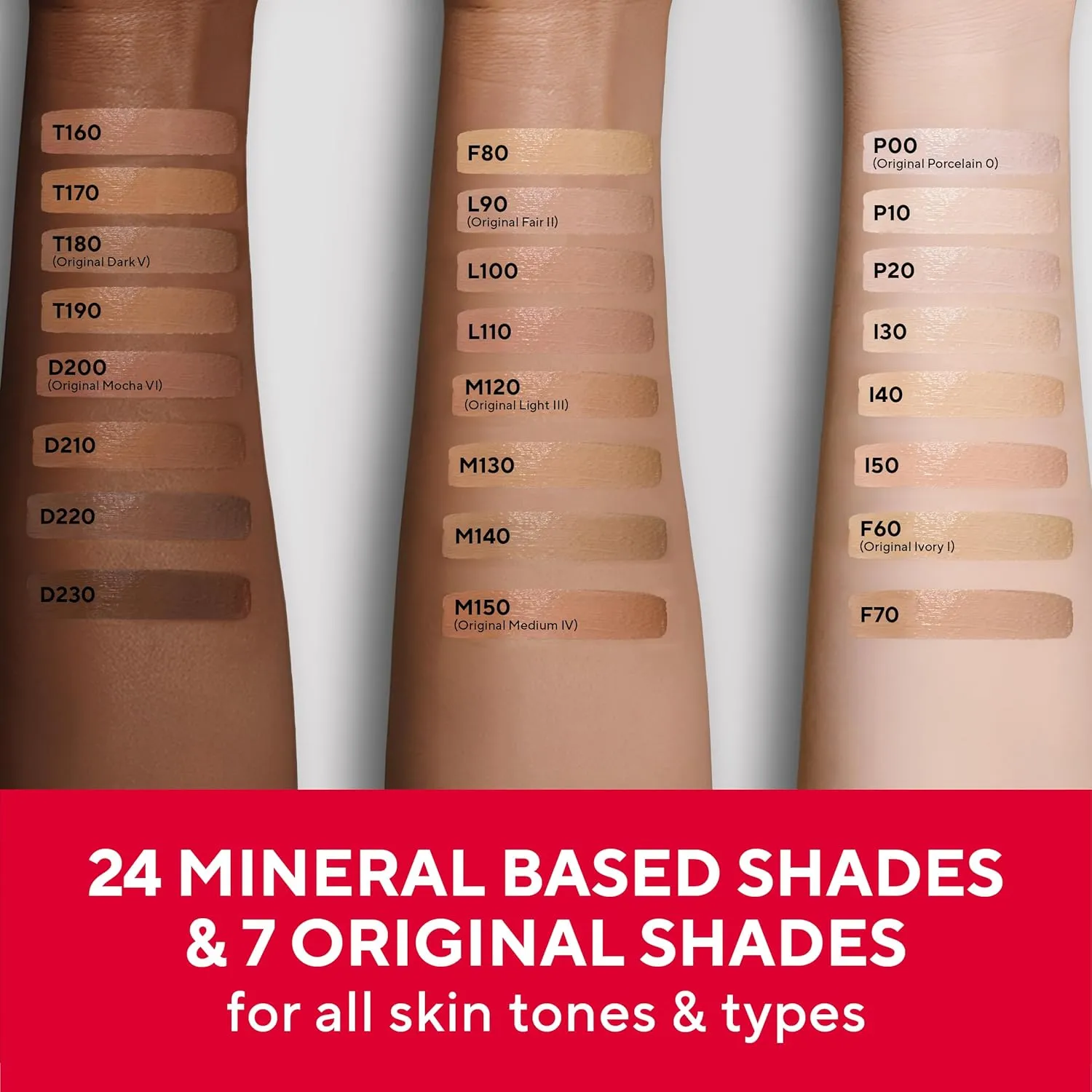 Mirabella Invincible For All HD Liquid Foundation - Anti-Aging Full Coverage Liquid Face Makeup - Moisturizing, Hydrating & Lightweight Foundation for All Skin Types (Medium M130)