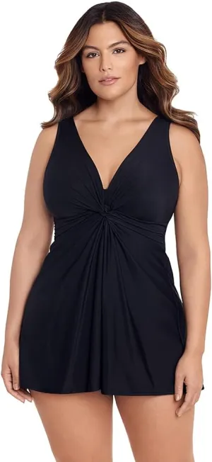 Miraclesuit Women's Swimwear Must Have Marais Tummy Control Soft Cup One Piece Swimdress