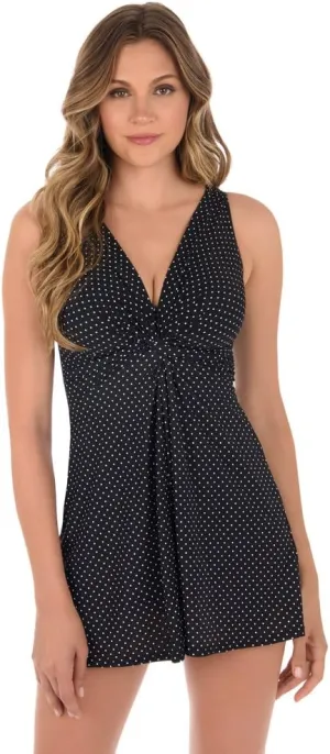 Miraclesuit Women's Swimwear Must Have Marais Tummy Control Soft Cup One Piece Swimdress