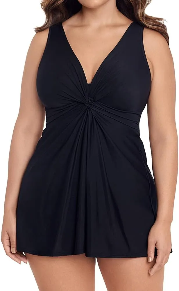 Miraclesuit Women's Swimwear Must Have Marais Tummy Control Soft Cup One Piece Swimdress