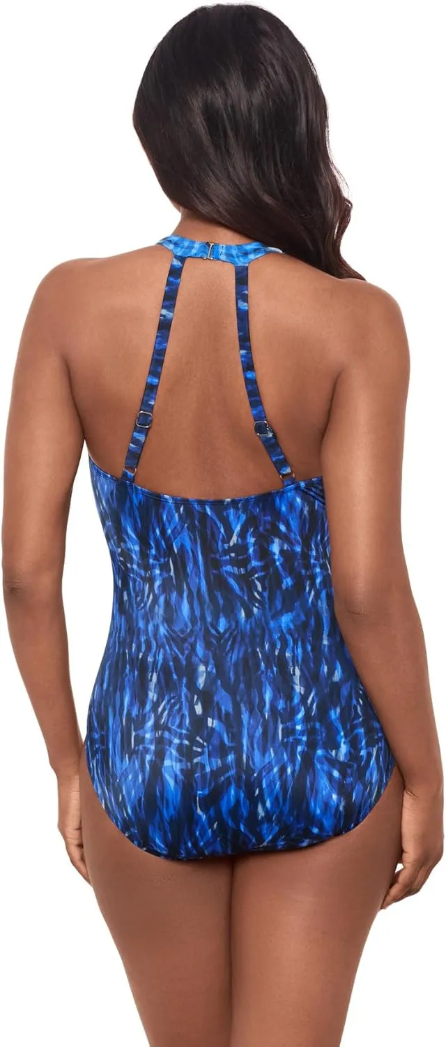 Miraclesuit Women's Swimwear Wrapsody Tummy Control Soft Cup One Piece Swimsuit