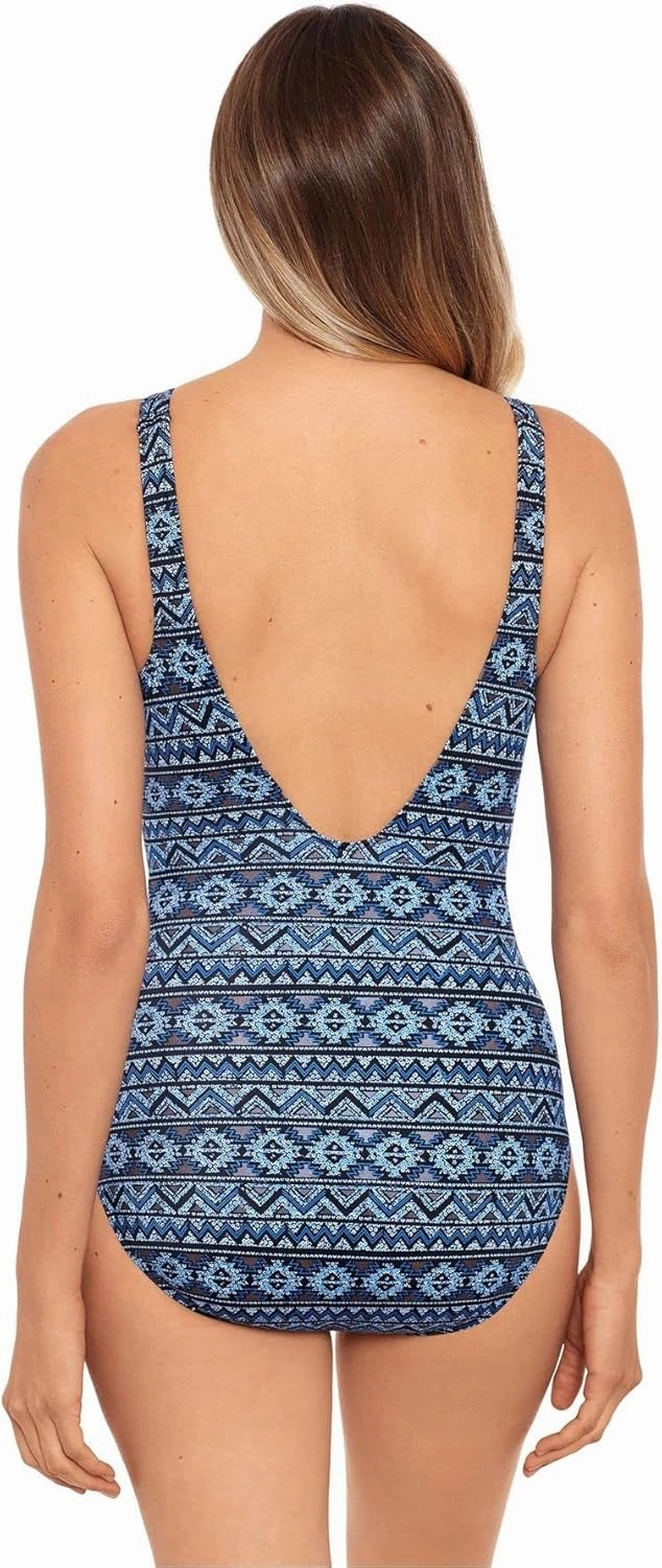Miraclesuit Women's Swimwear No Static Odyssey Tummy Control Soft Cup One Piece Swimsuit
