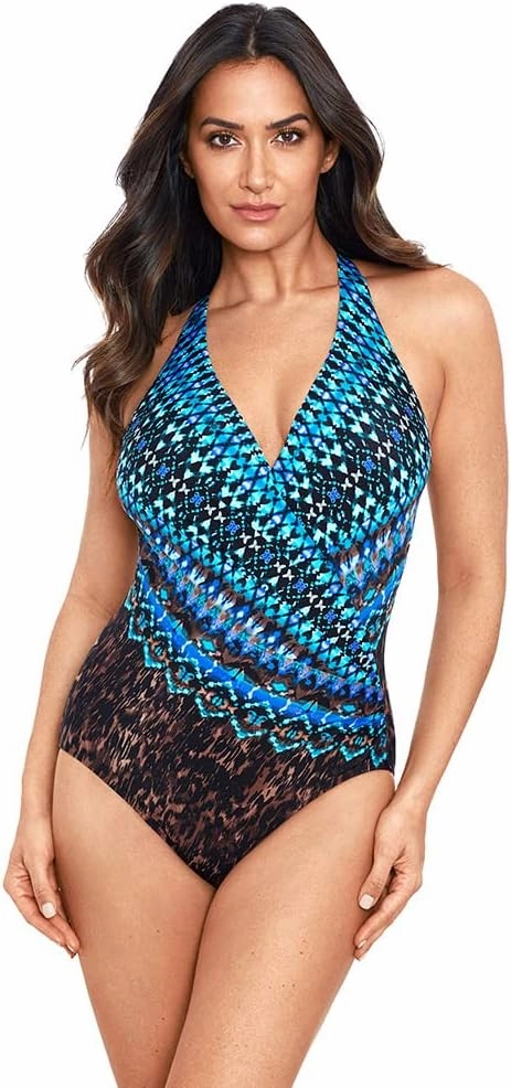 Miraclesuit Women's Swimwear Wrapsody Tummy Control Soft Cup One Piece Swimsuit