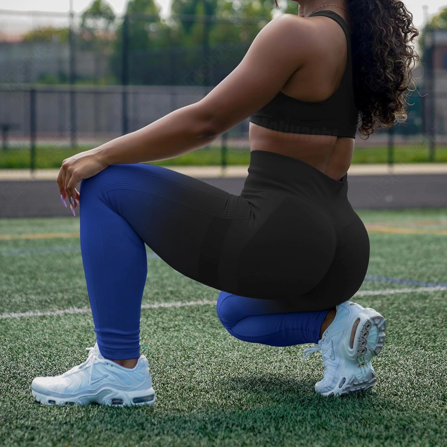 MOHUACHI Women Scrunch Butt Lifting Leggings for Women Seamless High Waisted Workout Yoga Pants Gym Booty Tights