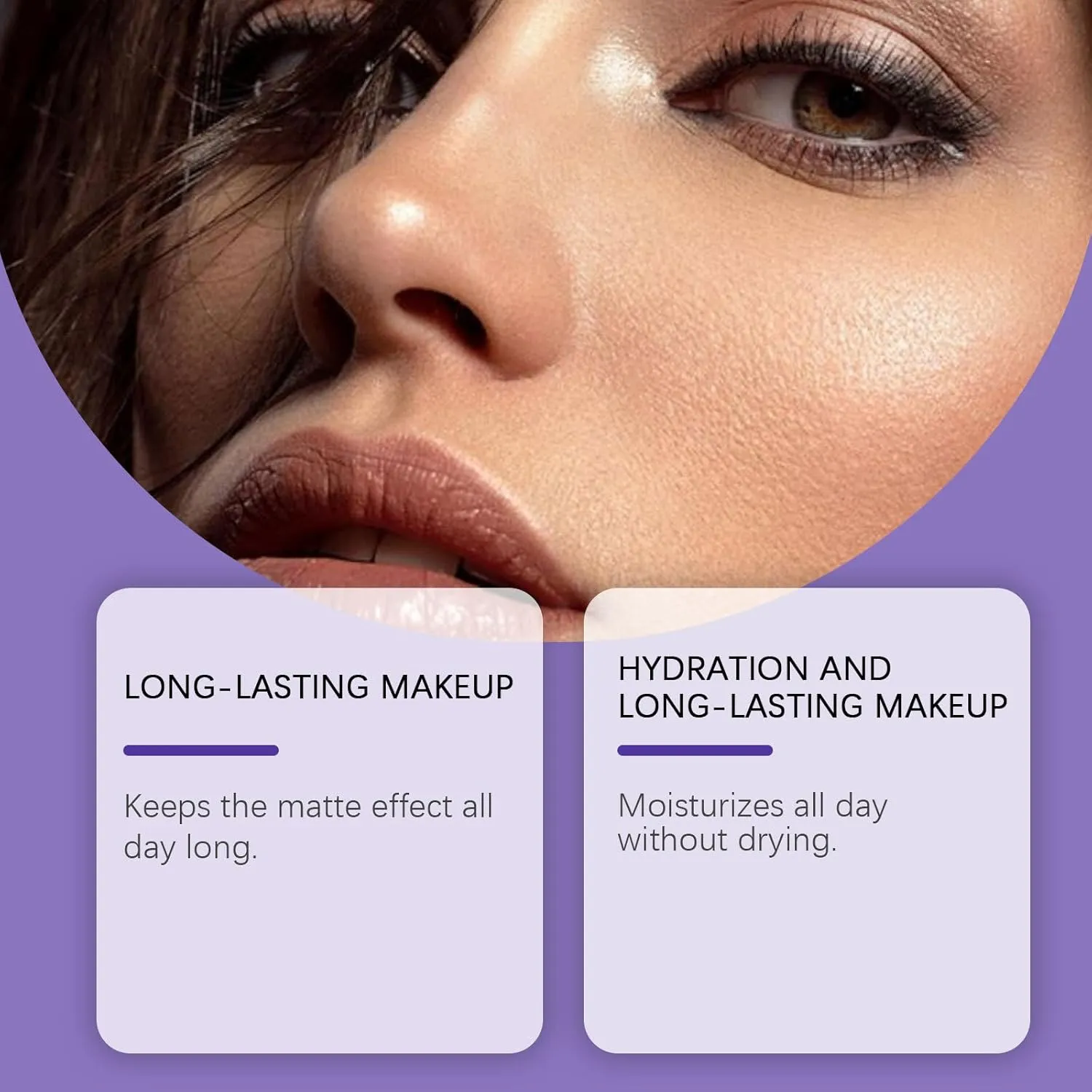 Moisturizing Anti-Aging Balm Foundation, Long-Lasting Coverage, Natural Radiance, Lightweight, smooth, moisturizing and nourishing for the skin, leaving it clear and radiant (Natural Color)