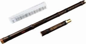 MoonAngel Xiao Flute Purple black 8 Holes Bamboo Tong Xiao Flutes Long Xiao Flute Oriental flute Wood Wind Folk World Bamboo Flute Chinese Shakuhachi Flute (F KEY XIAO)