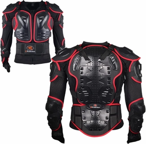 Motorcycle Jacket Full Body Armor, Chest Protection Dirt Bike Gear for Men Motorcycle Gear Motorcycle Armor Motocross MTB Racing Off-Road