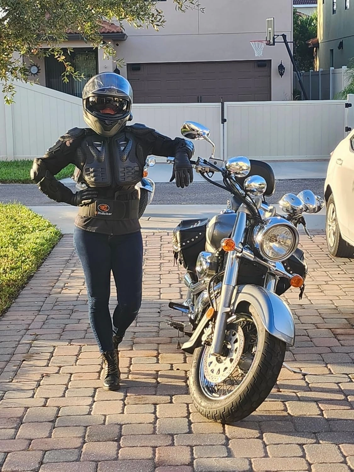 Motorcycle Jacket Full Body Armor, Chest Protection Dirt Bike Gear for Men Motorcycle Gear Motorcycle Armor Motocross MTB Racing Off-Road