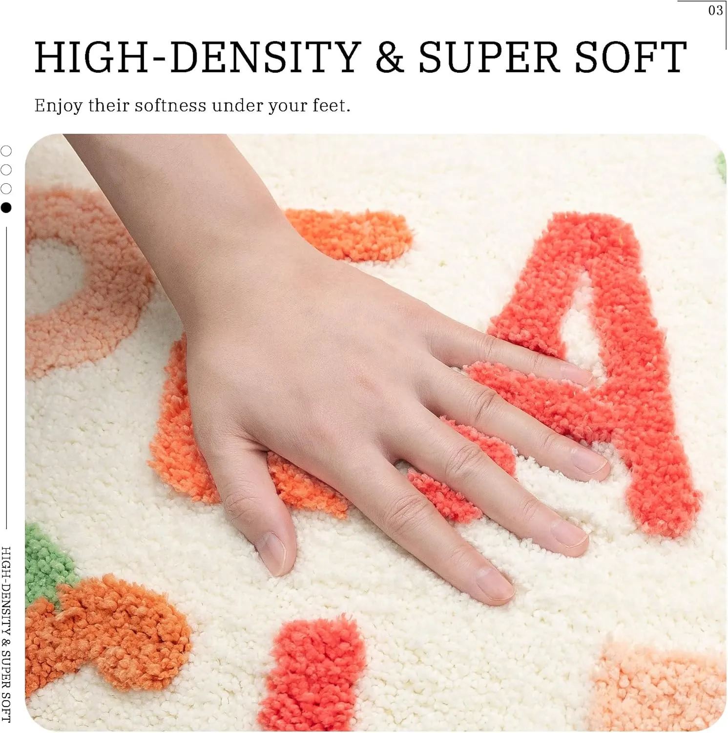 MUJOO Peachy Clean Bath Mat Cute Bathroom Rugs Pink and Cream Ultra Soft and Water Absorbent Bath Rug, Machine Washable, Non-Slip Peach Bath Mats for Bathroom (18"x24", Peachy Clean)