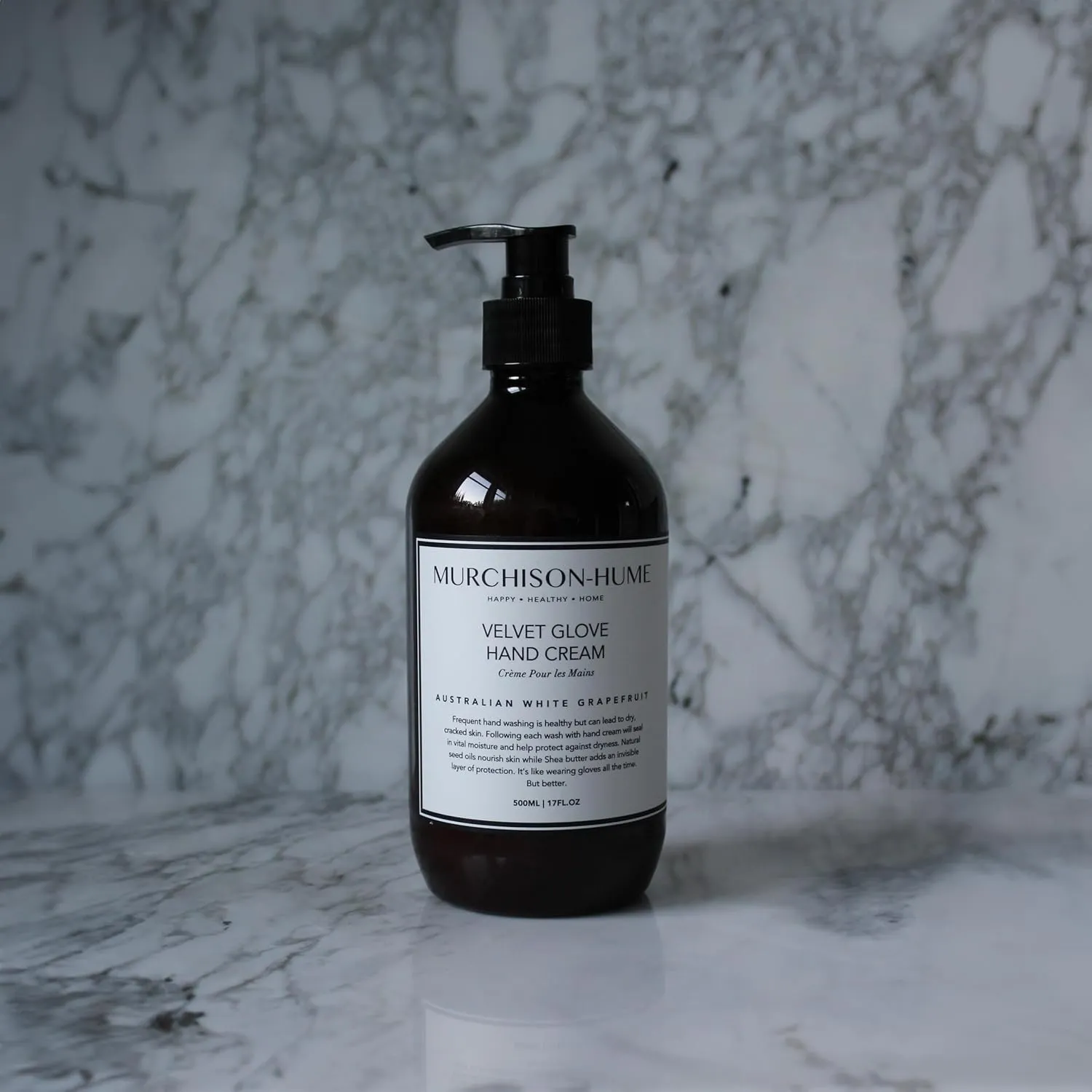 Murchison-Hume Velvet Glove Hand Cream with nourishing Fruit Extracts and Plant Seed Oils for lasting, 24-hour protection against dryness, non-greasy, Australian White Grapefruit