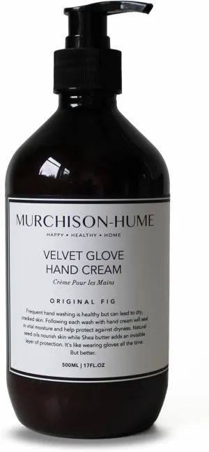 Murchison-Hume Velvet Glove Hand Cream with Nourishing Fruit Extracts and Plant Seed Oils, Lasting Protection Against Dryness, Original Fig.