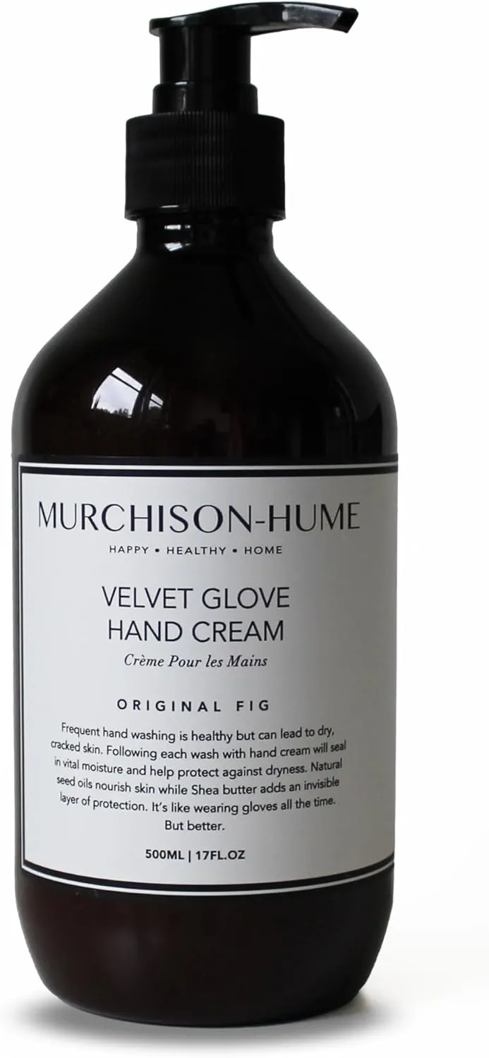Murchison-Hume Velvet Glove Hand Cream with Nourishing Fruit Extracts and Plant Seed Oils, Lasting Protection Against Dryness, Original Fig.