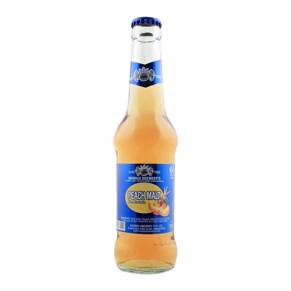 Muree Brewery`S Peach Malt 250ml Bottle