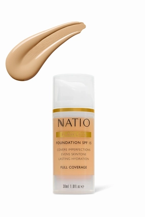 NATIO Flawless Foundation SPF 15 Light Honey